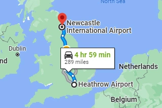 Heathrow - Newcastle Airport Taxi