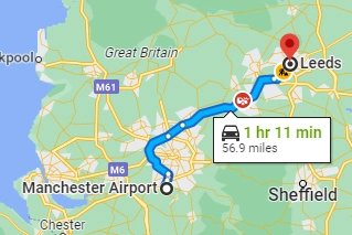 Manchester - Leeds Airport Taxi