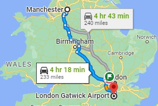 gatwick – manchester Airport Taxi